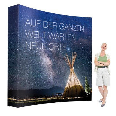 Pop up Messewand Curved 3x3 Pop up Messewand Curved 3x3