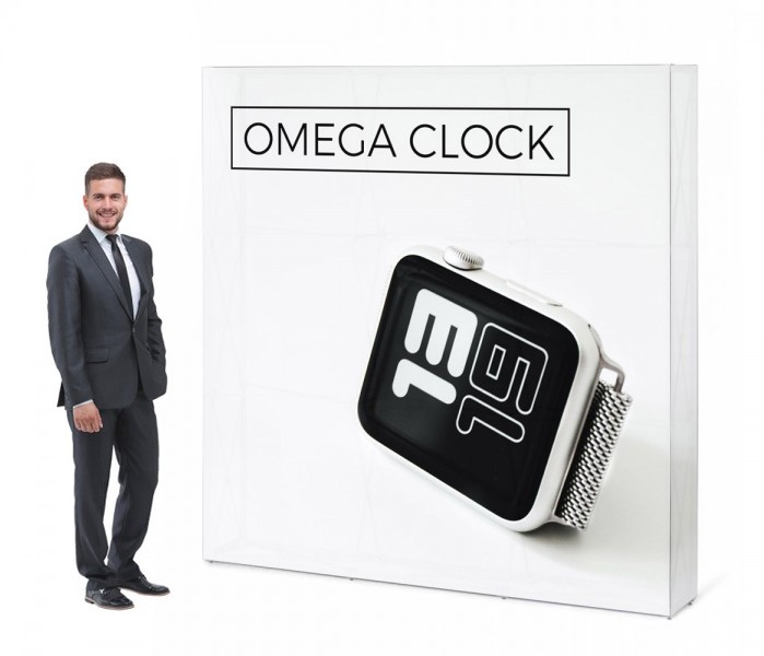 Pop up Messewand Straight 2x3 Backside