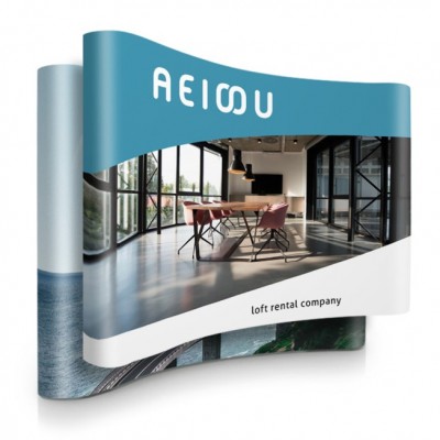 Popup Display 3x3 curv. Replacement Print