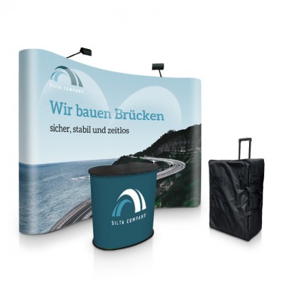 Starter Set Popup Display curved with Easy Counter Starter Set Popup Display curved with Easy Counter