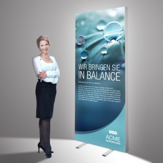 Einseitiger Leuchtrahmen 850 x 2000 mm