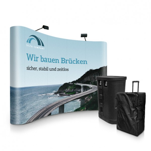 Popup Wand gebogen