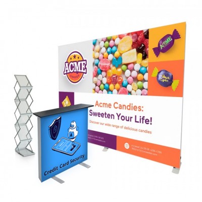 Starter Set Popup Display curved with Easy Counter