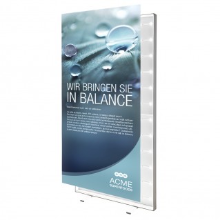 Einseitiger Leuchtrahmen 850 x 2000 mm