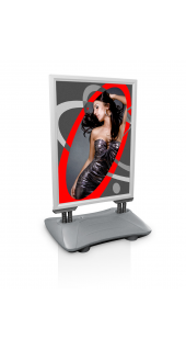 Sandwich Board A1 with print and water tank Sandwich Board A1 with print and water tank
